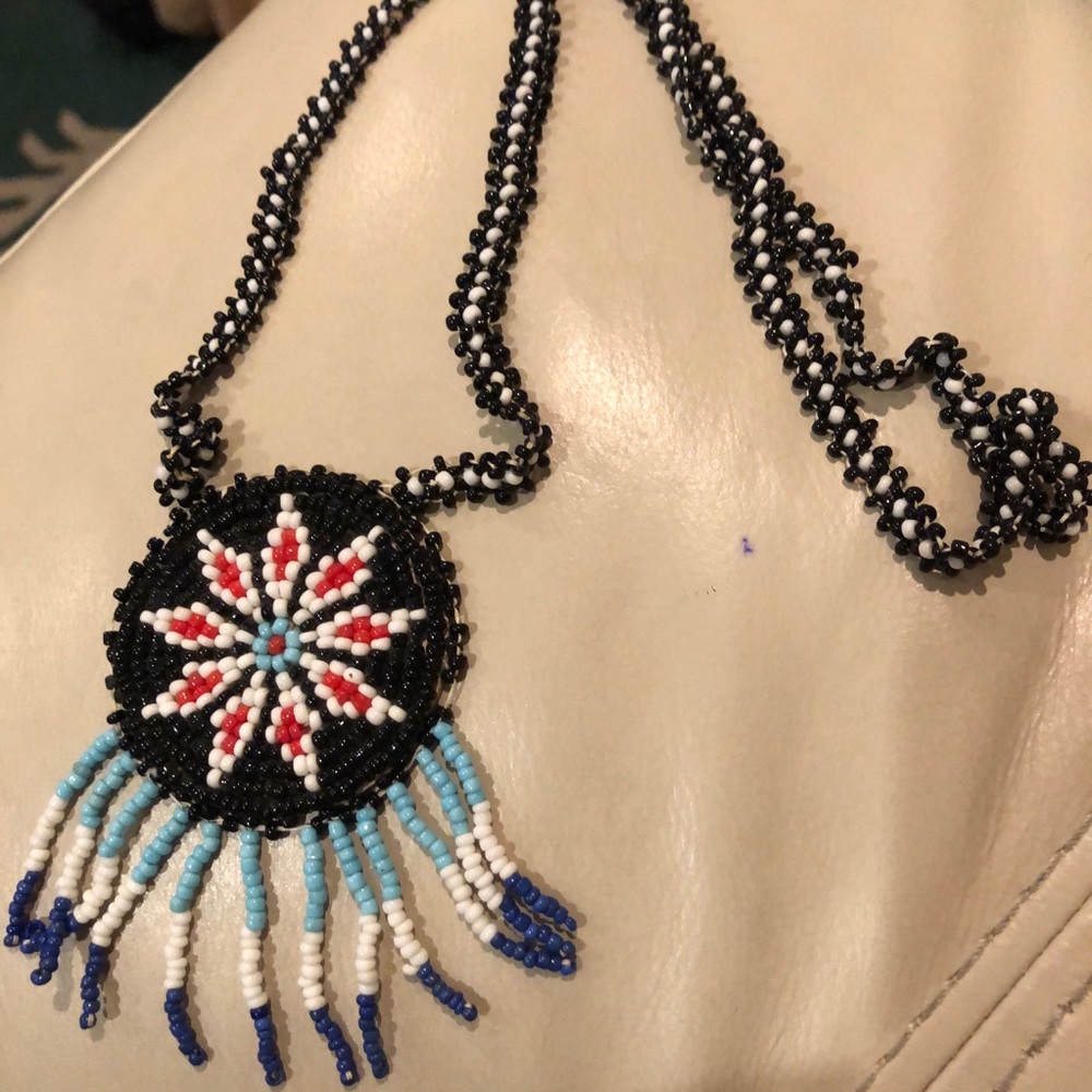 Native American vintage beaded necklace